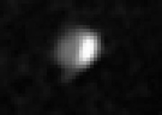 Enceladus, from Voyager 1, on November 13th, 1980. The smear emanating from the moon’s south pole is consistent with the tiger stripe geysers captured in much higher resolution by Cassini. Image: NASA / JPL-Caltech / Ted Stryk
